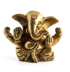 Statue - Ganesha - 5 cm - aus Messing