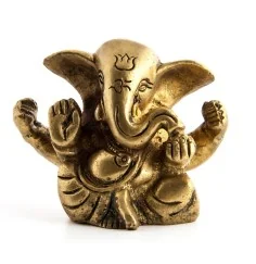 Statue - Ganesha - 5 cm - aus Messing