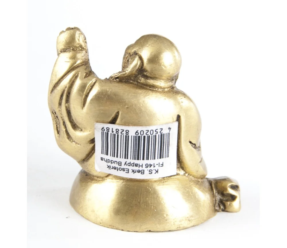 Statue - Happy Buddha ca. 4,5 cm - aus Messing