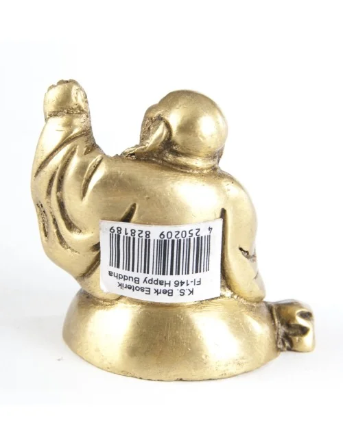 Statue - Happy Buddha ca. 4,5 cm - aus Messing