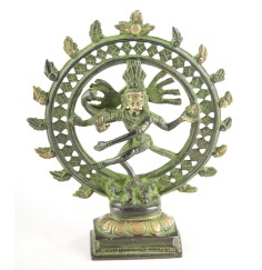 Statue - Shiva Nataraj - 15 cm - aus Messing