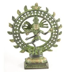 Statue - Shiva Nataraj - 15 cm - aus Messing