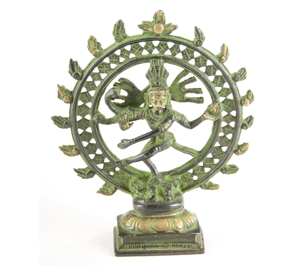 Statue - Shiva Nataraj - 15 cm - aus Messing