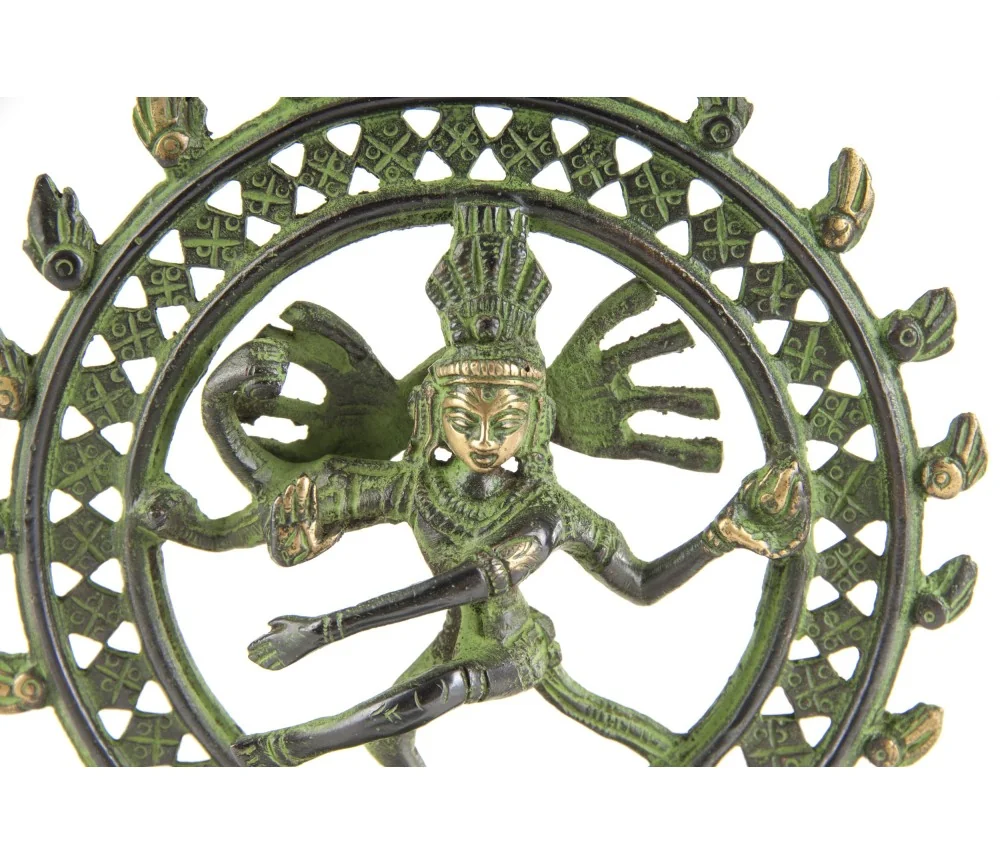 Statue - Shiva Nataraj - 15 cm - aus Messing