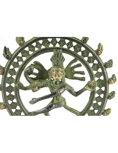 Statue - Shiva Nataraj - 15 cm - aus Messing