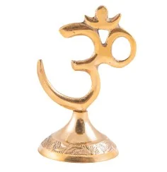 Om Statute stehend 7,5 cm am Fuß verziert aus Messing