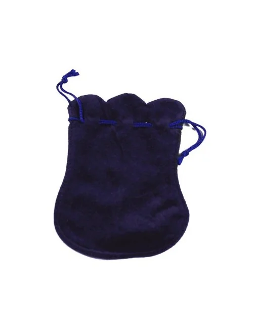 Samtbeutel blau