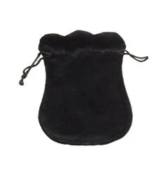 Samtbeutel - schwarz ca. 9 x 12 cm