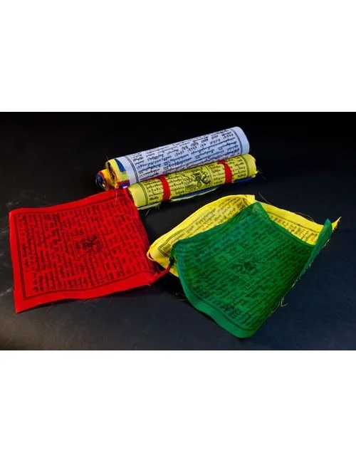 Tibetische Gebetsfahnen groß 5er Pack