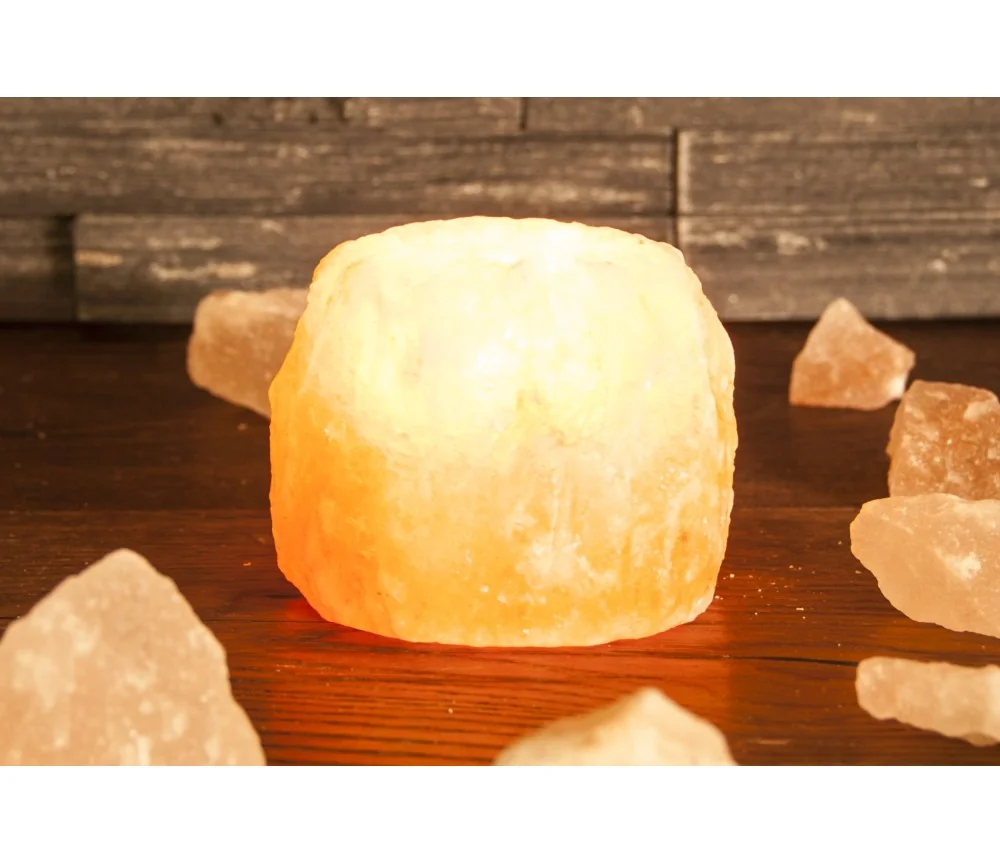 Teelichthalter - Salzkristall - Salzteelicht - ca. 1 Kg