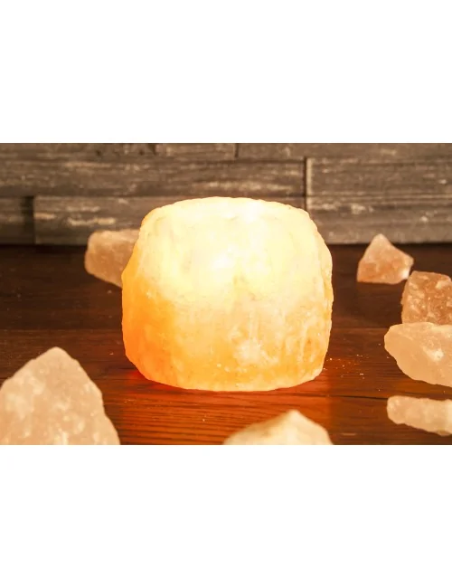 Salzkristall Teelicht