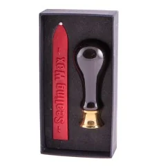 Siegel-Set - Blume des Lebens ink. Stempel und rotes Siegelwachs