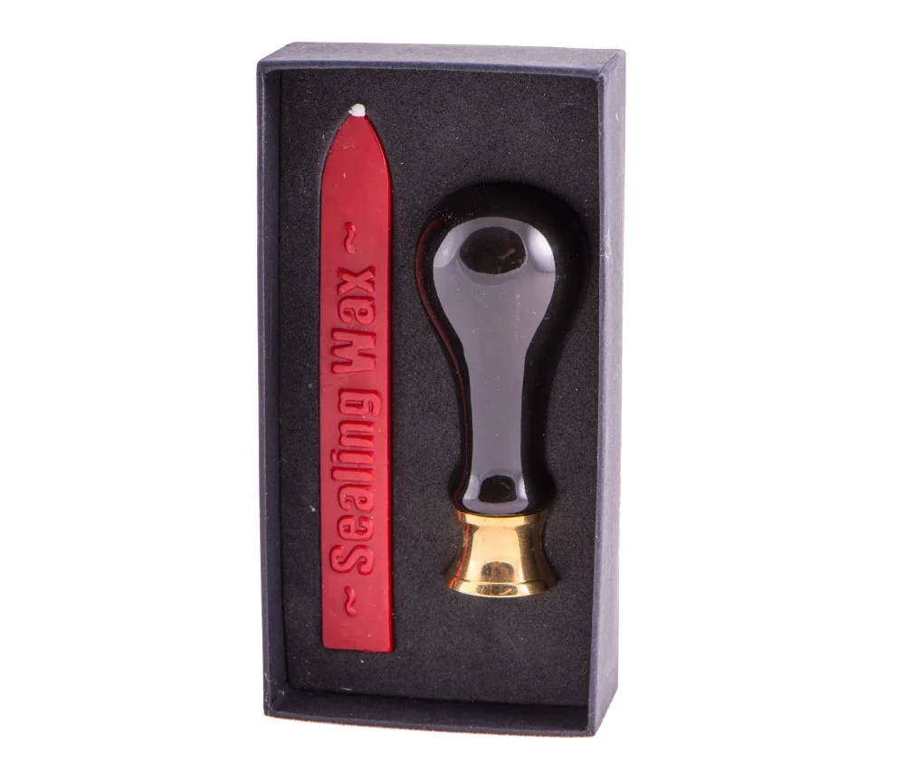 Siegel-Set - Blume des Lebens ink. Stempel und rotes Siegelwachs