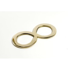 Symbol - Liegende Acht 8  aus Messing - klein, ca. 10,5 cm