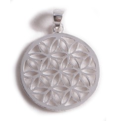 Anhänger - Blume des Lebens - 925 Sterling Silber ca. 2,5 cm