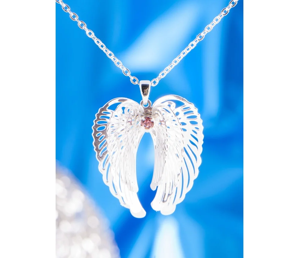 Kette mit Schutzengelflügelanhänger ca. 50 cm