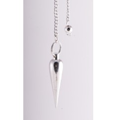 Pendel - Zapfenpendel - Messing versilbert