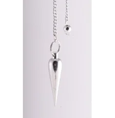 Pendel - Zapfenpendel - Messing versilbert