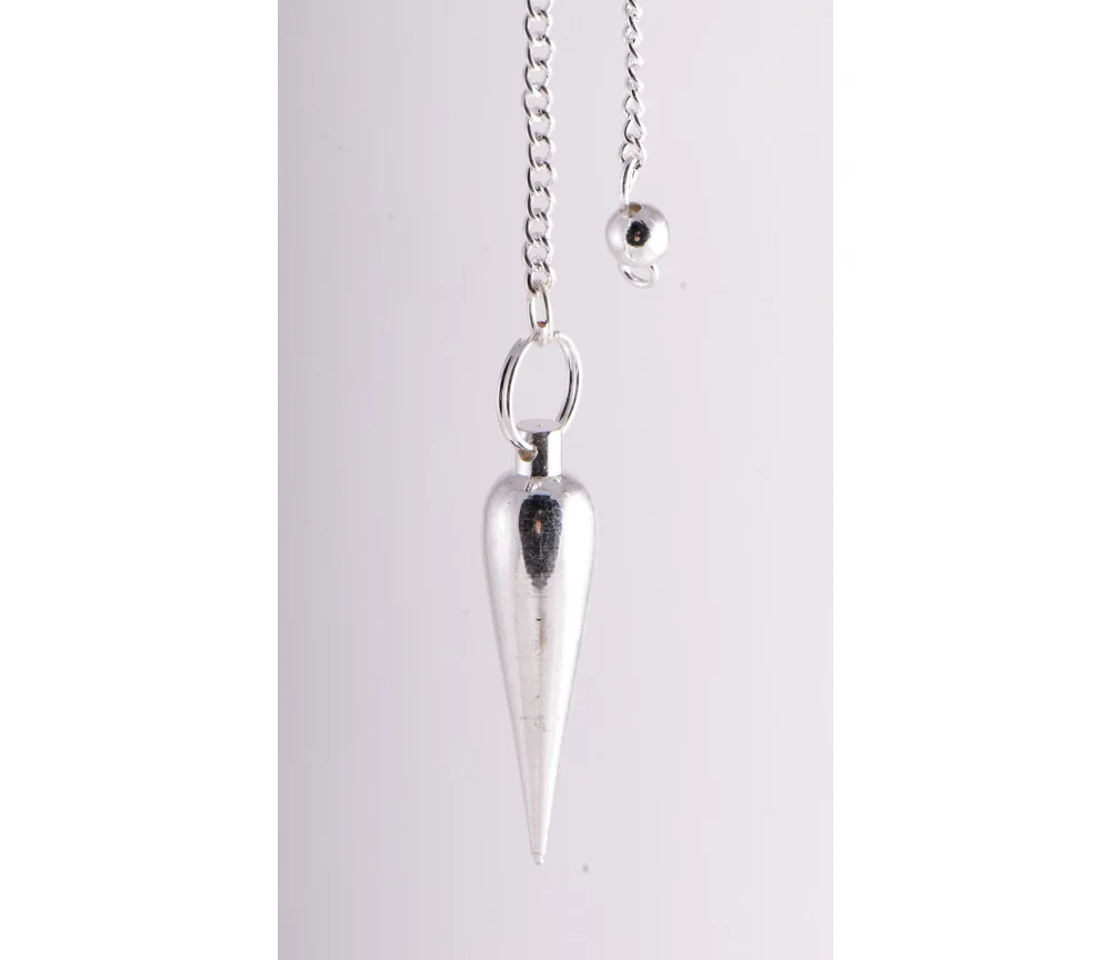 Pendel - Zapfenpendel - Messing versilbert