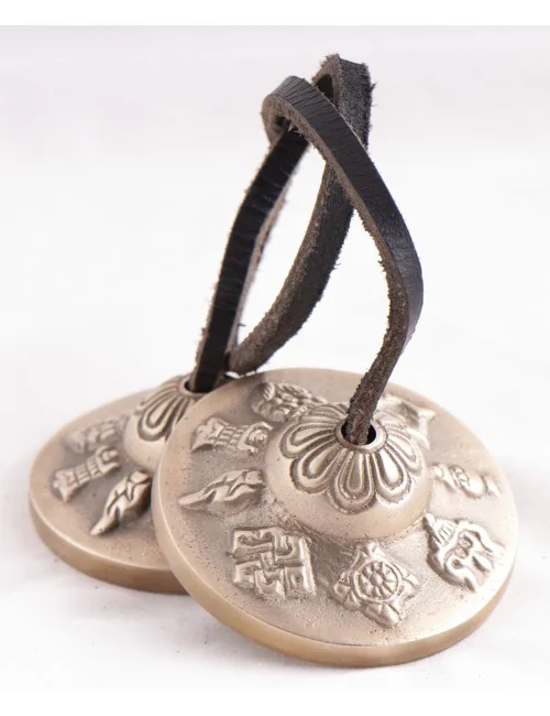 Tibetische Zimbeln - 8 Glückssymbole