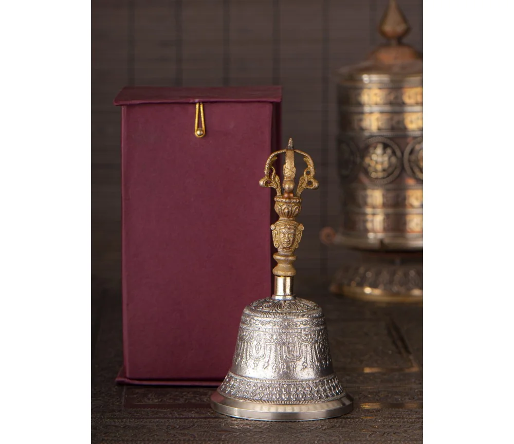 Glocke mit Dorje Griff ca. 18cm