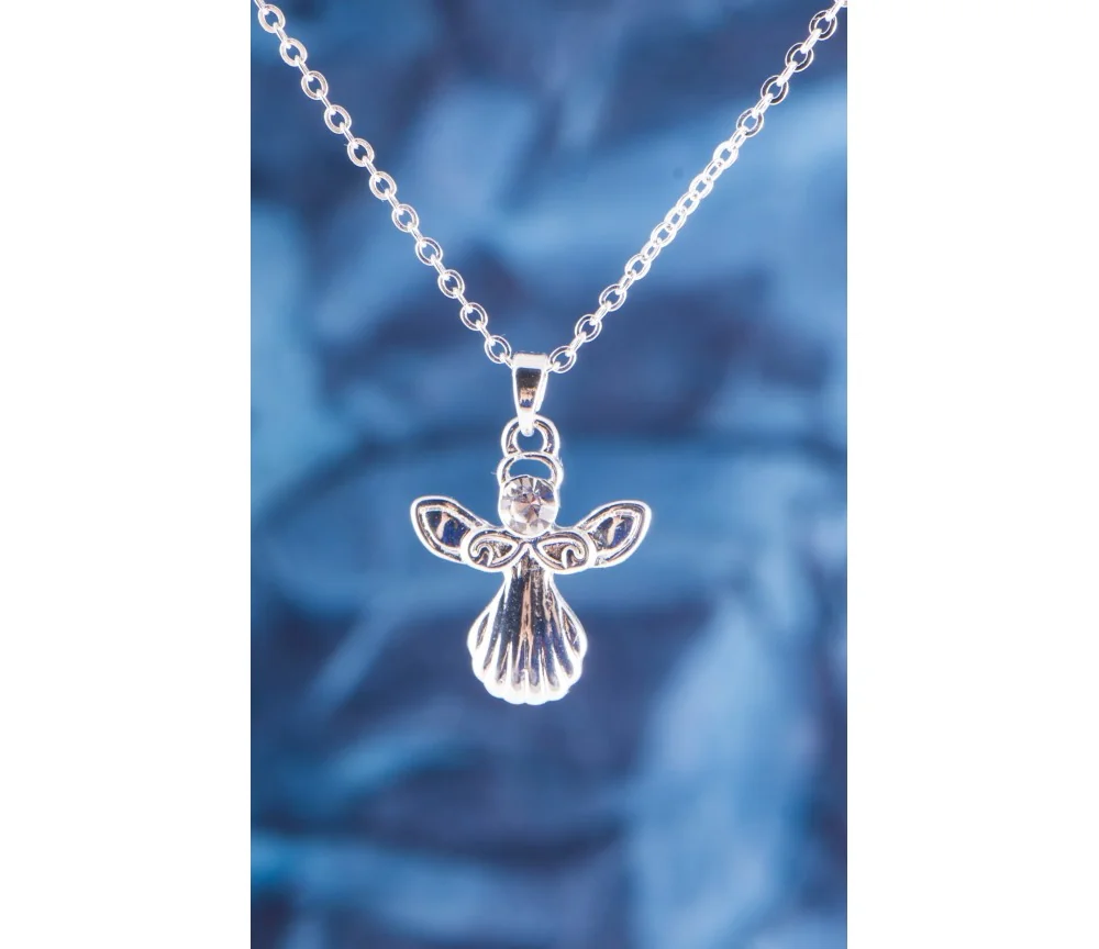 Kette mit Anhänger Schutzengel ca. 50 cm