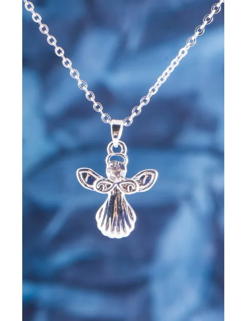 Kette mit Anhänger Schutzengel ca. 50 cm