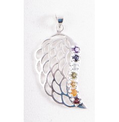 Anhänger - Engelsflügel Chakra - 925 Sterling Silber, ca. 4 cm