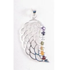 Anhänger - Engelsflügel Chakra - 925 Sterling Silber, ca. 4 cm