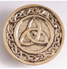 Münze - Dreifachknoten, Messing ca. 5,5 cm