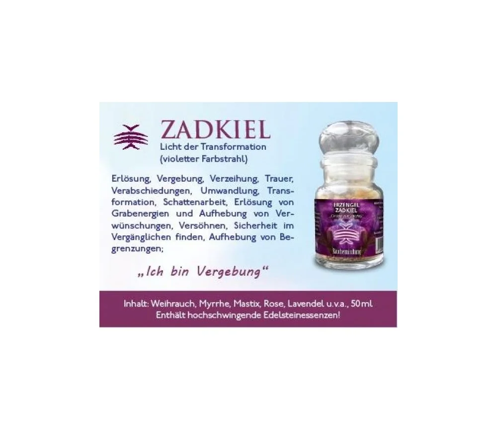 Engelalm - Räuchermischung - Erzengel ZADKIEL - 50 ml