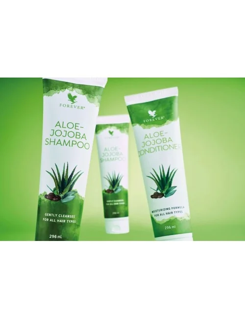 Forever - Aloe Jojoba Shampoo - Kräftigendes Shampoo mit Aloe Vera und Jojobaöl - 296ml