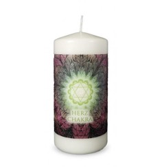 Engelalm - Energiekerze - Chakra - Herzchakra - versch. Größen