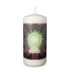 Engelalm - Energiekerze - Chakra - Herzchakra - versch. Größen