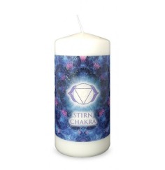 Engelalm - Energiekerze - Chakra - Stirnchakra - versch. Größen