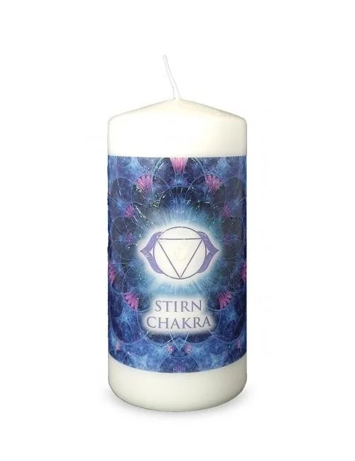 Engelalm - Energiekerze - Chakra - Stirnchakra - versch. Größen