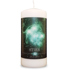 Engelalm - Energiekerze - Astro - Stier - 150/70