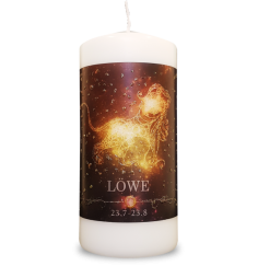 Engelalm - Energiekerze - Astro - Löwe - 150/70