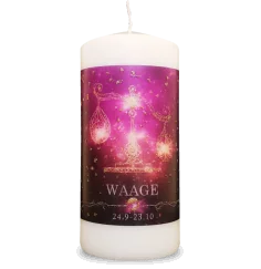 Engelalm - Energiekerze - Astro - Waage - 150/70