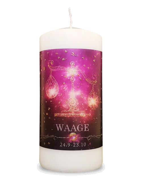 Engelalm - Energiekerze - Astro - Waage - 150/70