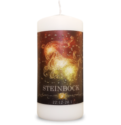 Engelalm - Energiekerze - Astro - Steinbock - 150/70