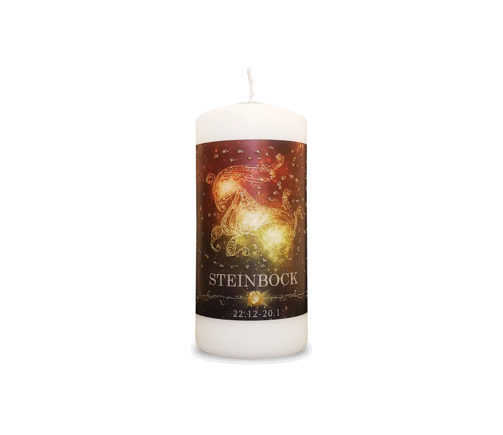 Engelalm - Energiekerze - Astro - Steinbock - 150/70