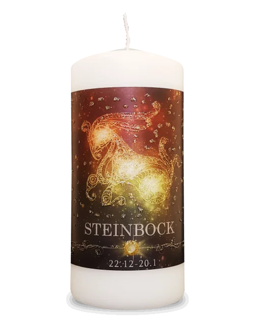 Engelalm - Energiekerze - Astro - Steinbock - 150/70
