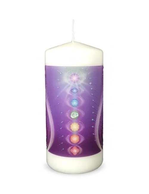 Engelalm - Energiekerze -Themenkerze - Chakrachuddhi - 150/70