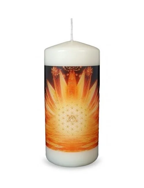 Engelalm - Energiekerze -Themenkerze - Herzenswunsch - 150/70