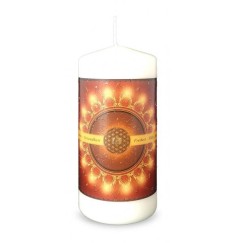 Engelalm - Energiekerze -Themenkerze - Segen Indien - 150/70