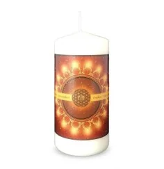 Engelalm - Energiekerze -Themenkerze - Segen Indien - 150/70