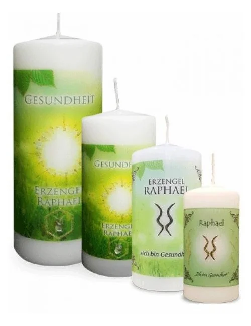 Engelalm - Energiekerze - Mystik - Erzengelkerzen - Raphael - versch. Größen