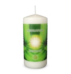 Engelalm - Energiekerze - Kristall- Aventurin - versch. Größen