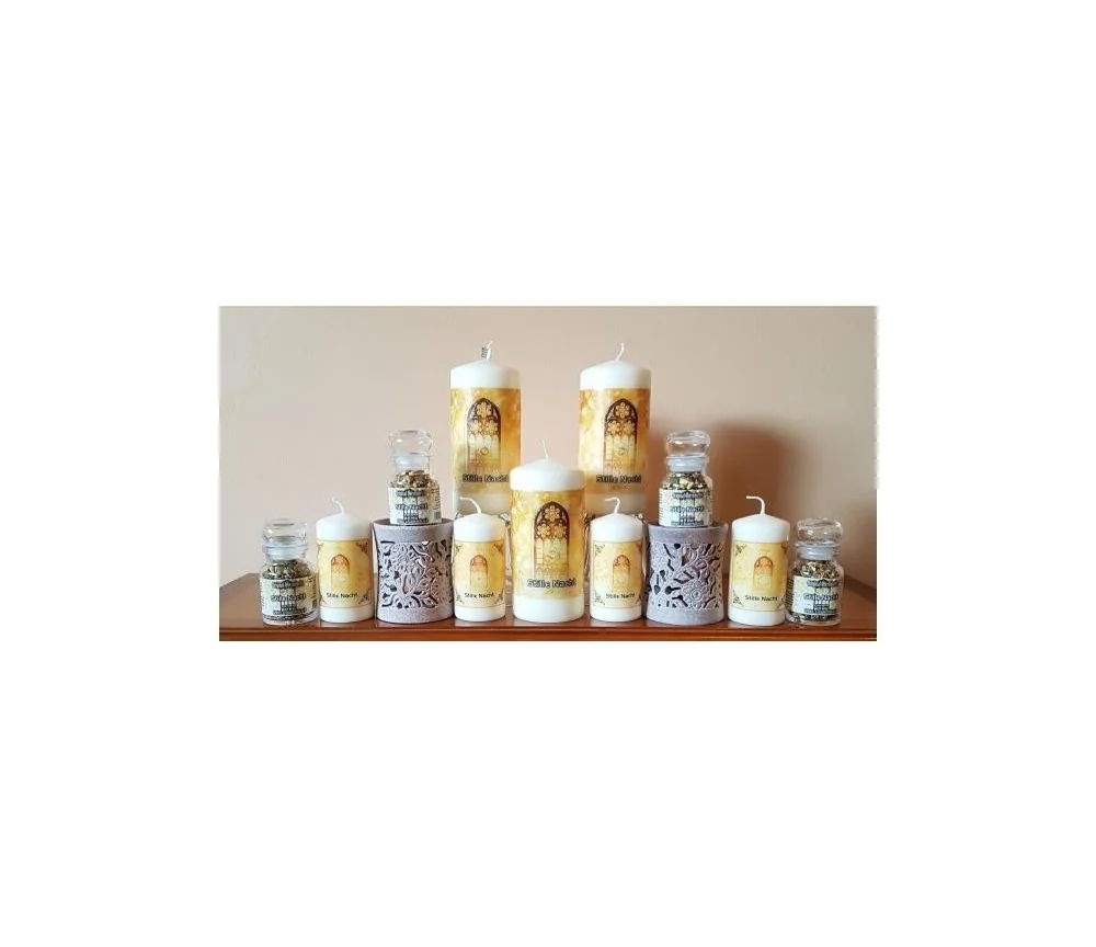 Engelalm - Energiekerze - Themenkerze - STILLE NACHT - versch.Größen